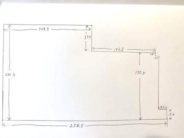 ご注文の手書き図面