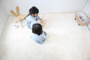 子供部屋でも安心！防ダニ、抗菌、防汚加工付きのカーペット