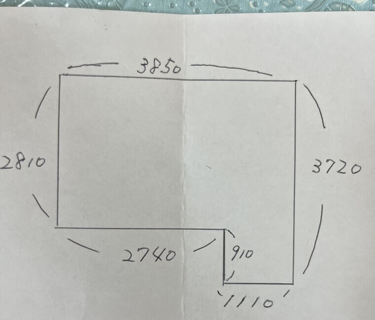 手書きの図面