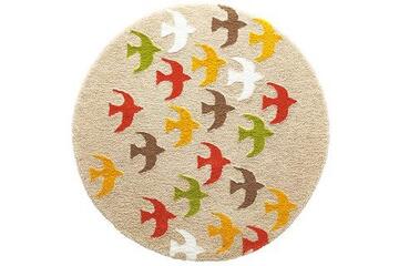 FLOCK/フロック 円形ラグマットの生地拡大画像