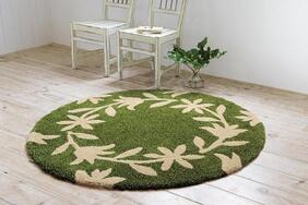 ラグマット「HILL/ヒル」は青々とした芝生のような鮮やかなグリーンカラー