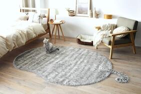 ペット臭対応ラグマット「TORAMARU/トラマル」は愛らしい猫のシルエットをデザイン