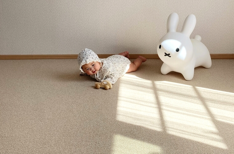2児のママさんからのカーペット 6畳 261×352cm COCOS/ココスの投稿写真