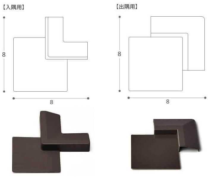 出隅・入隅用サイズ詳細