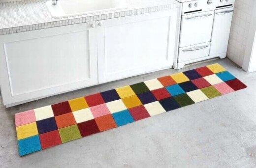 可愛いい　カラフルな玄関マット　新品未使用　50️80cm